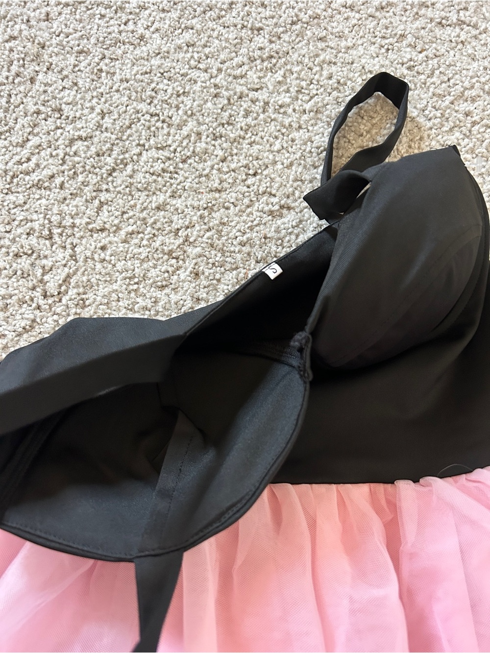 SHEIN Black Bodice Pink Tulle Mini Dress - Picture 4 of 6
